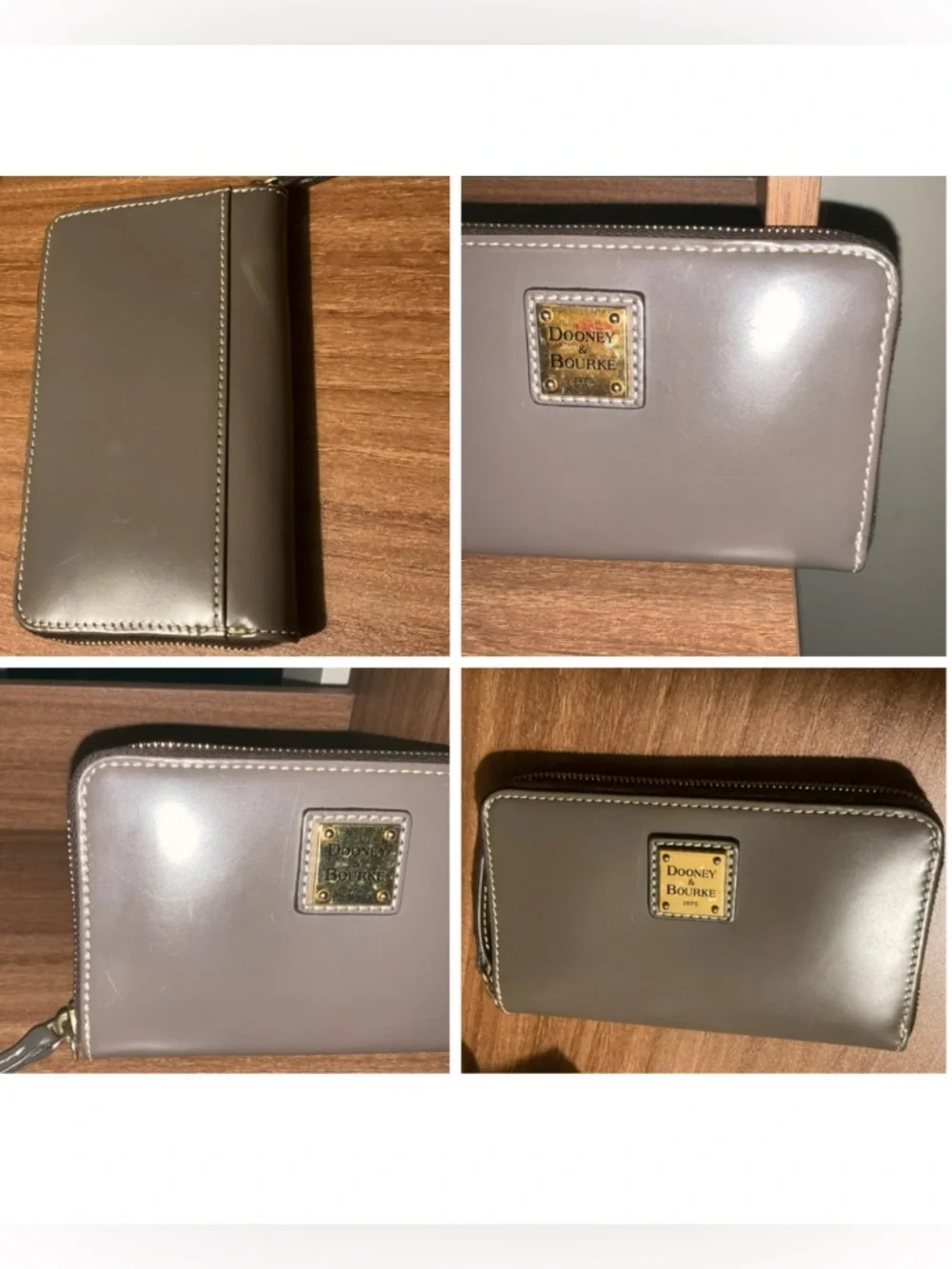 Dooney & Bourke Leather Handbag & Matching Wallet Set